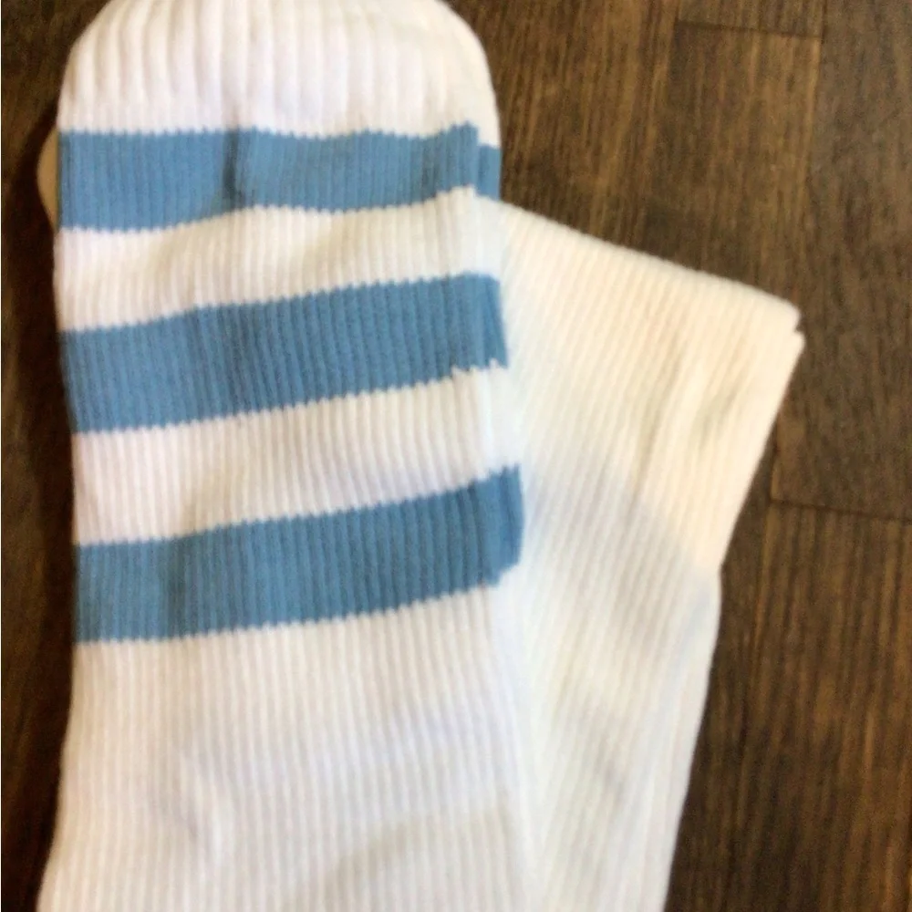 NEW! Los Angeles Apparel Thigh highs baby blue